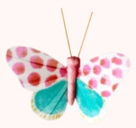 Rice Gift Wrapping Butterfly with Clip -per stuk-