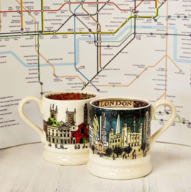 Emma Bridgewater Cities Of Dreams London Set Of 2 1/2 Pint Mugs Boxed