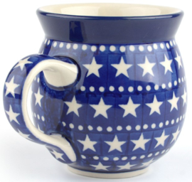 Bunzlau Farmers Mug 370 ml - Blue Stars