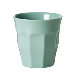 Rice Solid Colored Medium Melamine Cup in Khaki