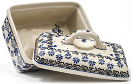 Bunzlau Butter Dish Belle Fleur