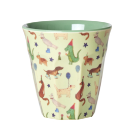 Rice Medium Melamine Cup - Party Animal Print Green