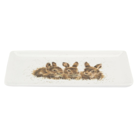 Wrendale Designs 'Rabbit' Rectangular Tray