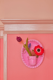 Rice Wall Flower Pot / Vase - Pink