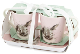 Wrendale Designs 'Bathtime' Two Mug & Tray Set