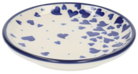 Bunzlau Teabag Dish Ø 10 cm - Hearts -Limited Edition-