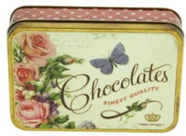 Meander Blikje Chocolates Fine Quality Vlinder - Nostalgia