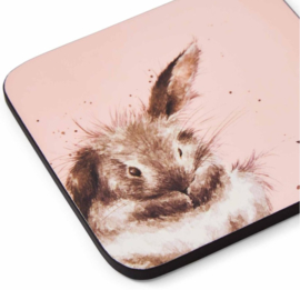 Wrendale Designs Coasters 'Bathtime' Rabbit - Let op: set van 5!