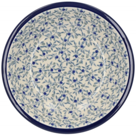 Bunzlau Plate Deep Ø 21 cm - Blue Olive