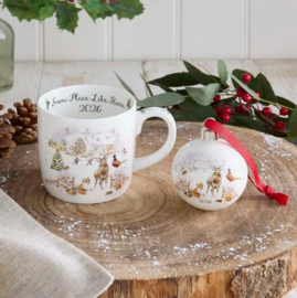 Wrendale Designs Christmas Bauble 'Snow Place Like Home' -2026-5 - Bladgoud - Limited Edition