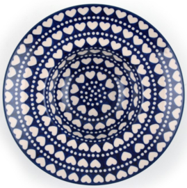 Bunzlau Pasta Plate Deep Ø 25 cm Blue Valentine