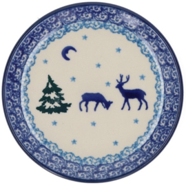 Bunzlau Petit Four / Cake Dish Ø 12,3 cm Christmas Deer -Limited Edition-