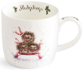 Wrendale Designs 'Sledgehogs' Hedgehog Mug