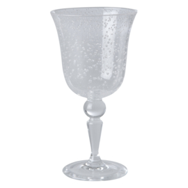 Rice Acrylic Wine Glass in Bubble Design - 360 ml - Clear