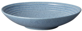 Denby Studio Blue Flint Large Ridged Bowl Ø 31 cm