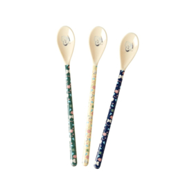 Rice Melamine Latte Spoon with 3 Assorted 'Sweet Butterfly' Prints