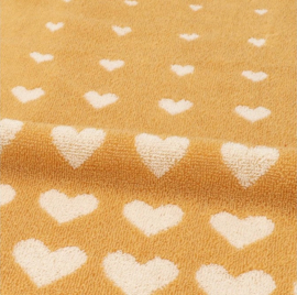 Bunzlau Kitchen Towel Hearts Yellow