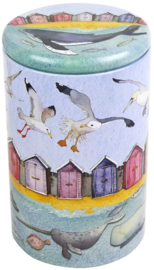 Emma Ball Tall Round Caddy - Sealife Under the Sea
