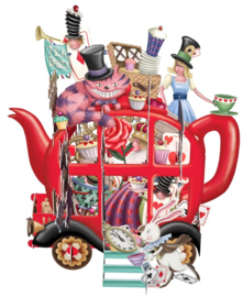 Me&McQ - 3D Wenskaart - Alice's Teapot