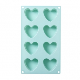Rice Heart Shaped Silicone Baking Mold in Assorted Colors