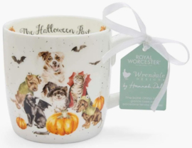 Wrendale Designs Mug 400 ml 'The Halloween Party' -Cat & Dogs-