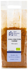 Het Blauwe Huis -Chili sin/con carne bio- 30 gram *zonder zout*