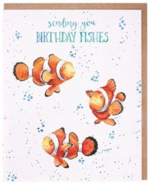 Wrendale Designs 'Birthday Fishes' Birthday Card