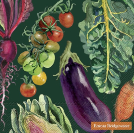 Emma Bridgewater Vegetable Garden Green - Lunch Napkins