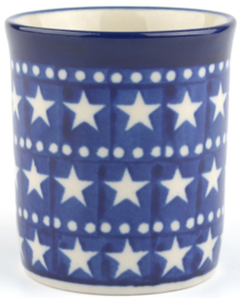 Bunzlau Straight Mug 160 ml Blue Stars