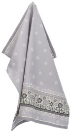 Bunzlau Tea Towel Belle Fleur Grey