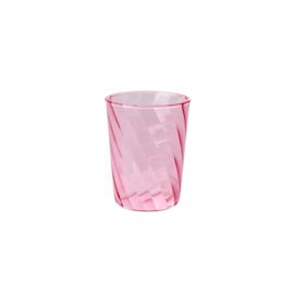 Rice Acrylic Tumbler in Twisted Swirl Design - 260 ml - Pink