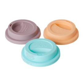 Rice Silicone Lid for Melamine Tall Cup in Mint, Apricot or Lavender