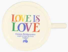 Emma Bridgewater Rainbow Toast Love is Love 1/2 Pint Mug