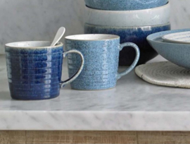 Denby Studio Blue Cobalt/Pebble Ridged Mug 400 ml