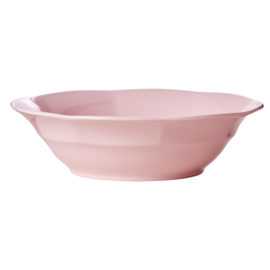 Rice Melamine Soup Bowl in Soft Pink