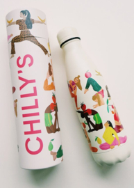 Chilly's Bottle 500 ml Artist Fruity Flex -mat met reliëf-