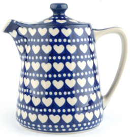 Bunzlau Teapot Straight 1000 ml Blue Valentine