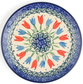 Bunzlau Cake Dish Ø 16 cm Tulip Royal -Limited Edition-