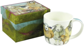 Emma Ball Mug with Gift Box - Felted Sheep -mok met rond oor-