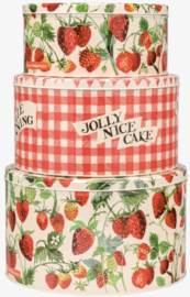 Emma Bridgewater Strawberries Set of 3 Round Cake Tins