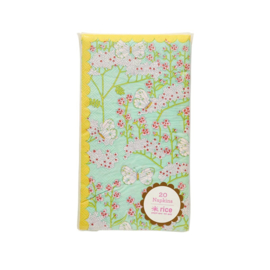 Rice 20 Paper Lunch Napkins in 2 assorted Prints