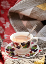 Emma Bridgewater Fruits - Blackberry Small Teacup & Saucer