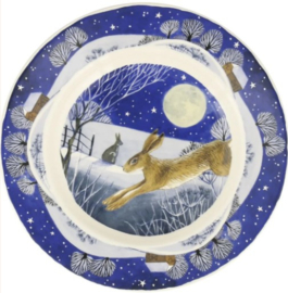 Emma Bridgewater Winter Animals - Midnight Hare - 8 1/2 Inch Plate