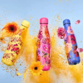 Chilly's Drink Bottle 500 ml Flowers Multi Meadow -mat met reliëf-
