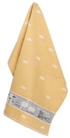 Bunzlau Tea Towel Sheep Yellow