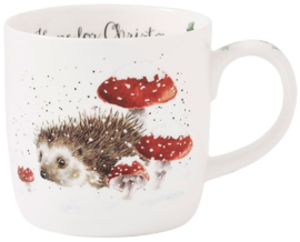 Wrendale Designs 'Home for Christmas' Hedgehog Mug