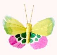 Rice Gift Wrapping Butterfly with Clip -per stuk-