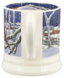 Emma Bridgewater - Winter Animals - Midnight Robin - 1/2 Pint Mug