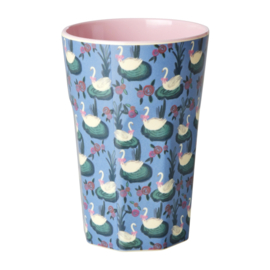 Rice Melamine Cup - Swan Lake Print - 400 ml