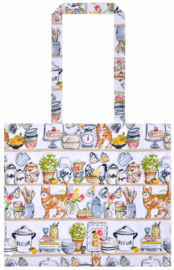 Ulster Weavers Biodegradable PVC Shoulder Bag - Pantry Cats